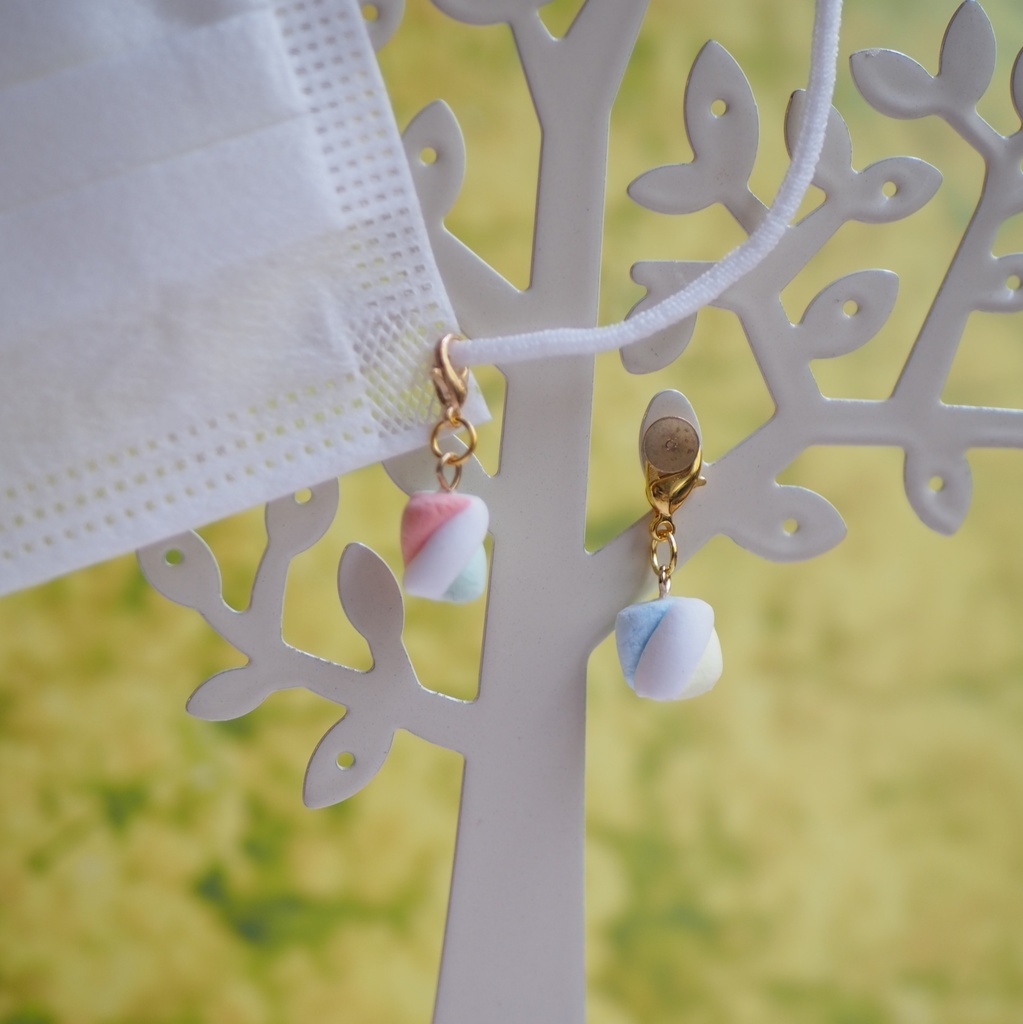 ツイストマシュマロ ポシェット風チャーム