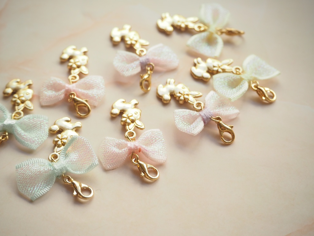 パステルリボンうさちゃんチャーム