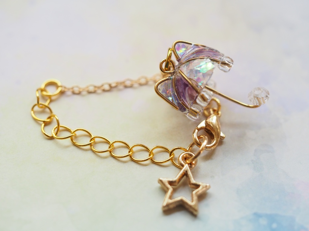 梅雨ੈ✩ネコ耳傘チャーム