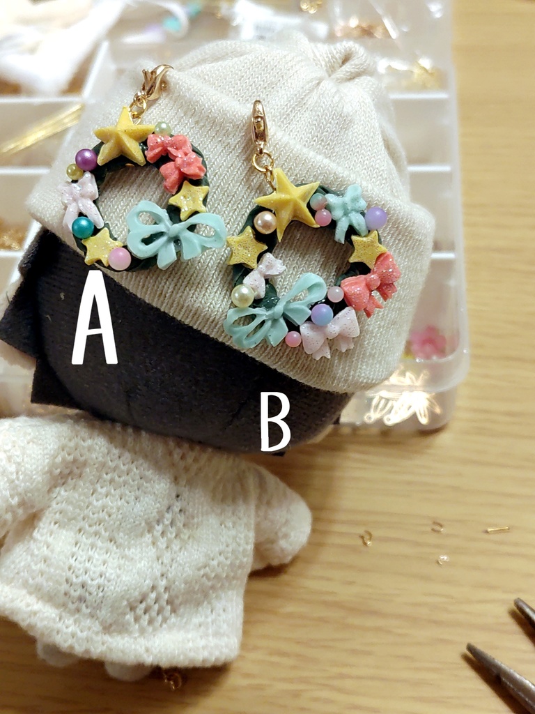 りぼんと星のりーす