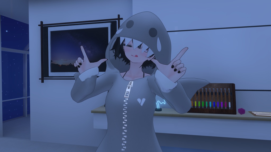 さめぱーかー 【4アバター対応】【無料配布中】