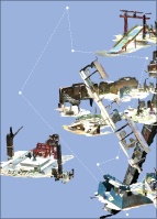 故郷ルートステッカー(全5種)