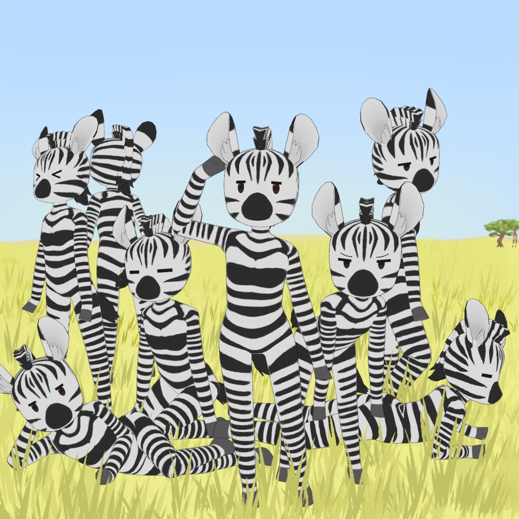 ぜぶら ZBR / オリジナル3Dモデル