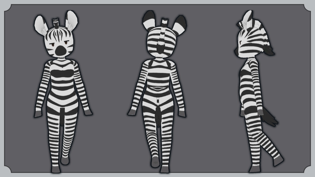 ぜぶら ZBR / オリジナル3Dモデル