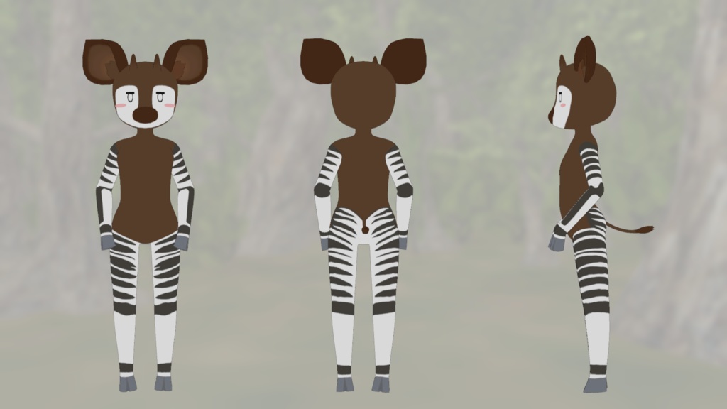 おかぴ OKP / オリジナル3Dモデル