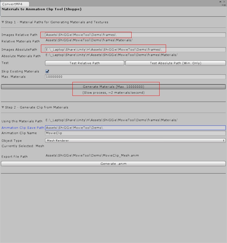 MP4 Animator Unity ツール VRChat
