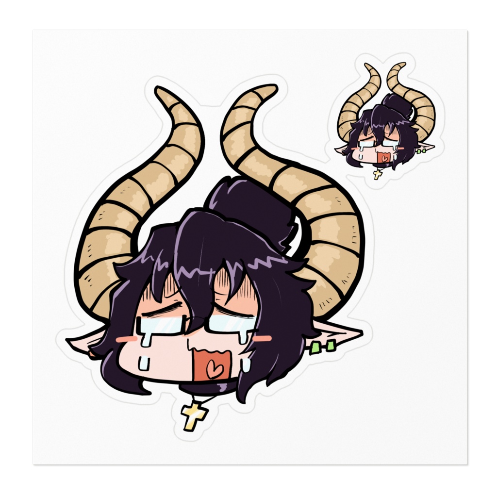 陰っぽいサキュバス、ベルゼリカちゃんオヨヨステッカー