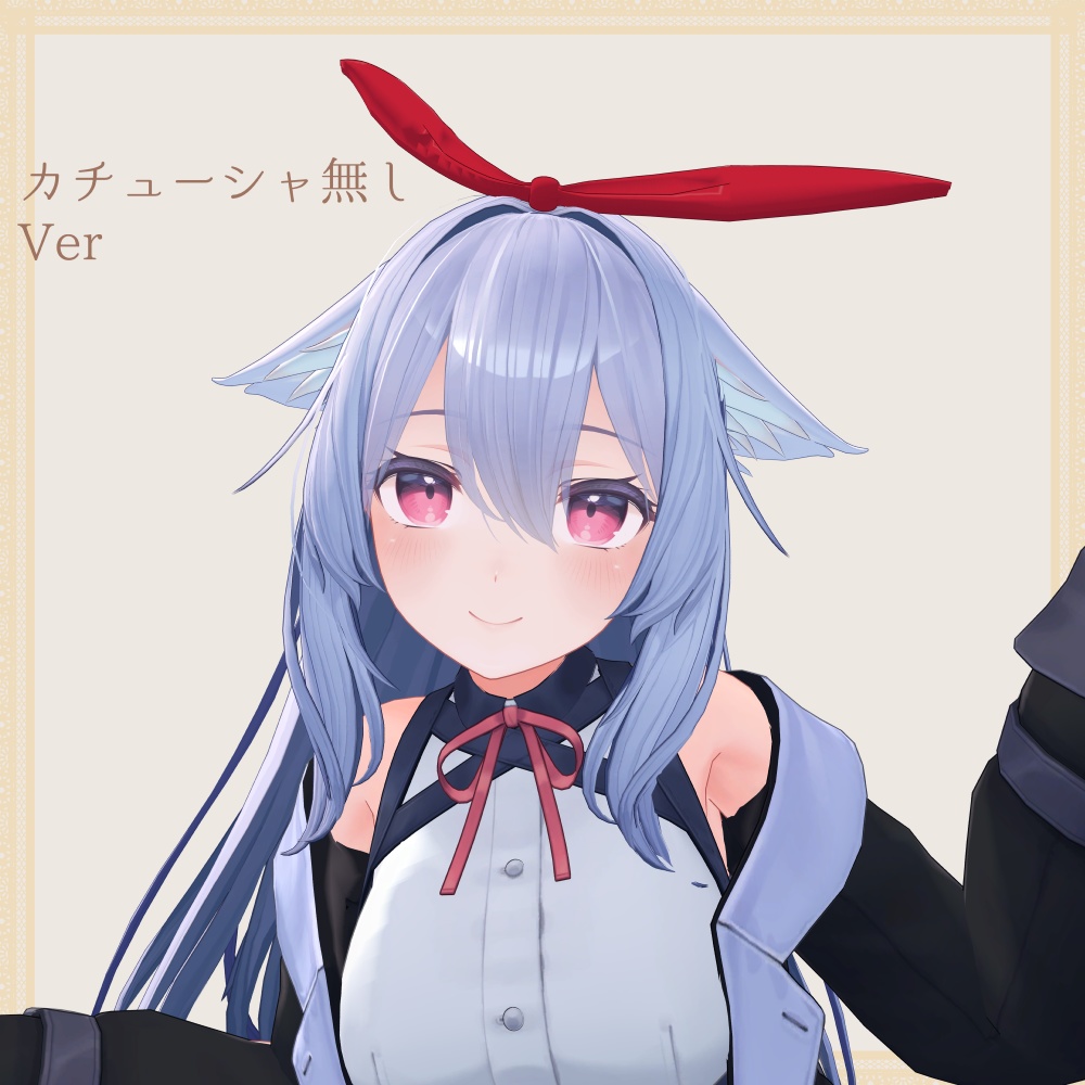 【桔梗用】ゆれるウサ耳リボンカチューシャ【PB対応】