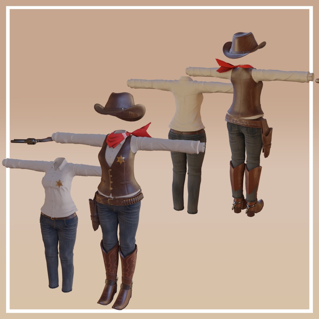 WESTERN OUTFITS(リリモカ用衣装)