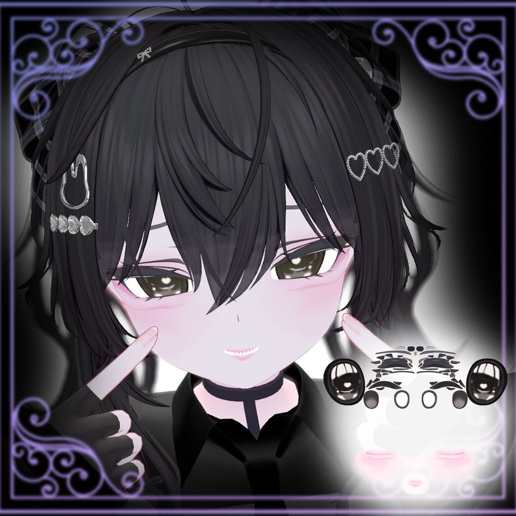 【rurune】Makeup Texture 地雷系メイクテクスチャ