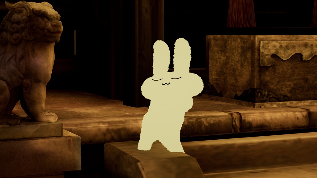 『すやすやうさぎ』 suyasuyausagi オリジナル3Dモデル