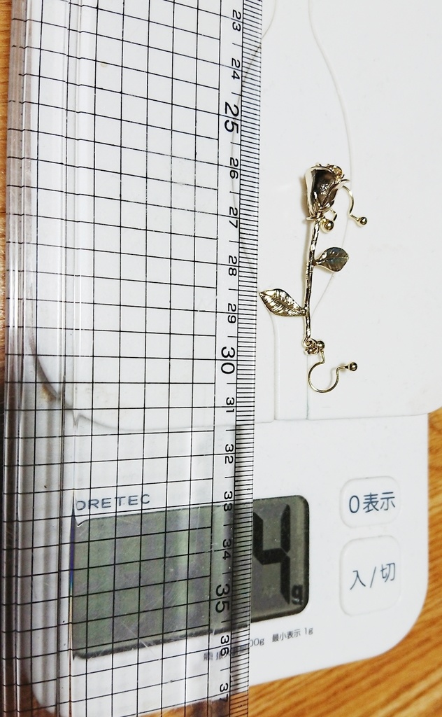 薔薇のフェイクインダストリアル 【イヤリング】