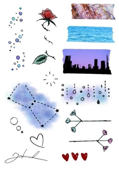 再解釈のタトゥーシール