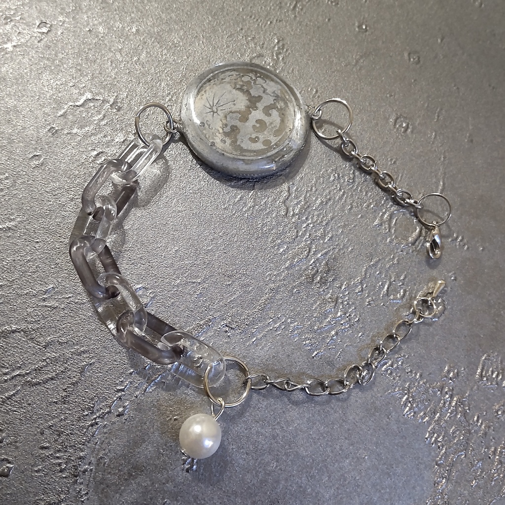 満月のマスクチェーン・ブレスレットセット