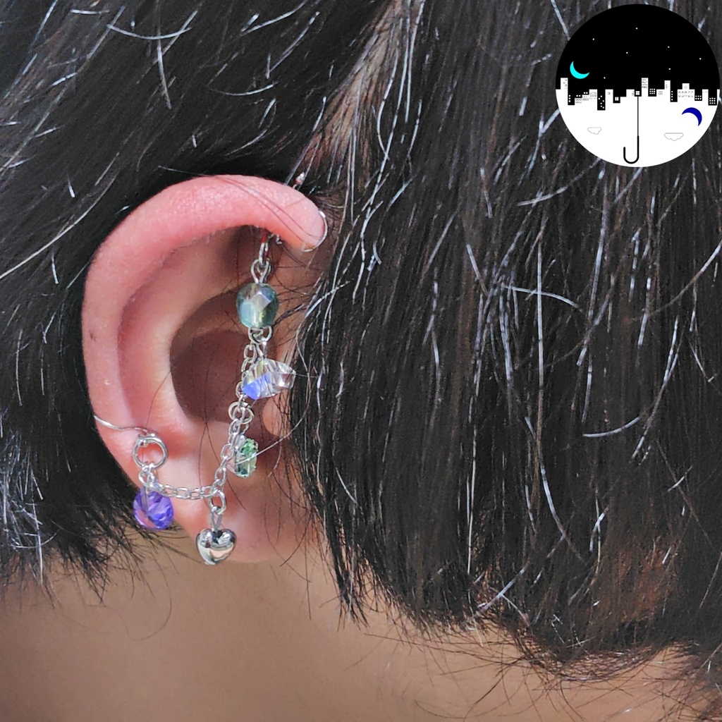 白驟雨のフェイクインダストリアル【イヤーカフ】