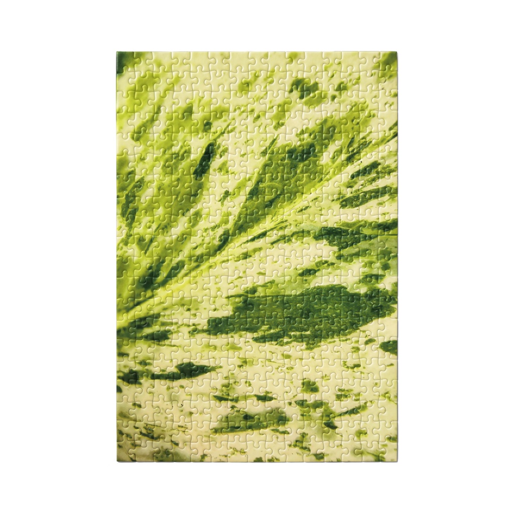 Macro Green ジグソーパズル - ポトスマーブルクイーンの葉