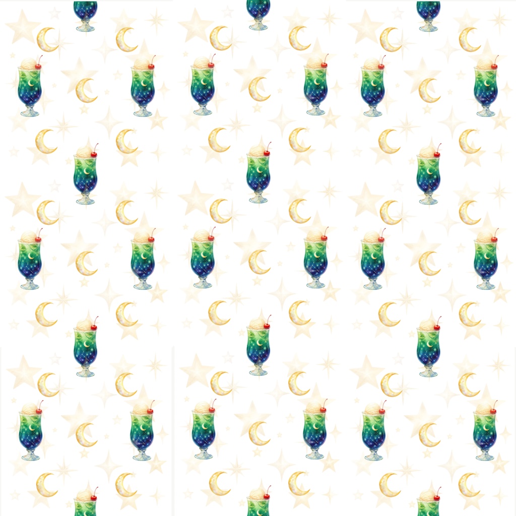 クリームソーダと星空