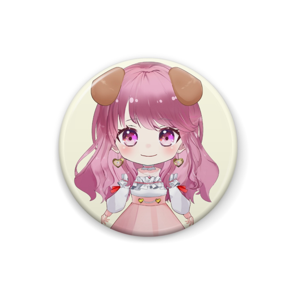 ミニリン子缶バッジ①