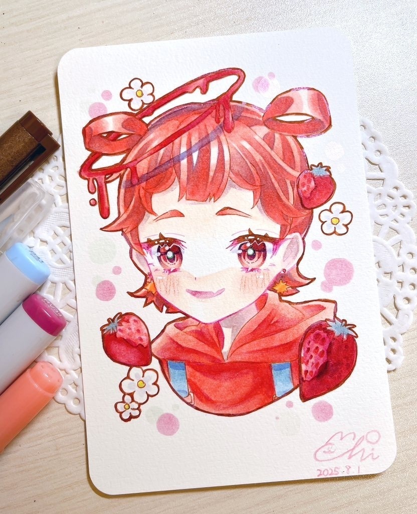 【原画】❤️あかいろガール❤️