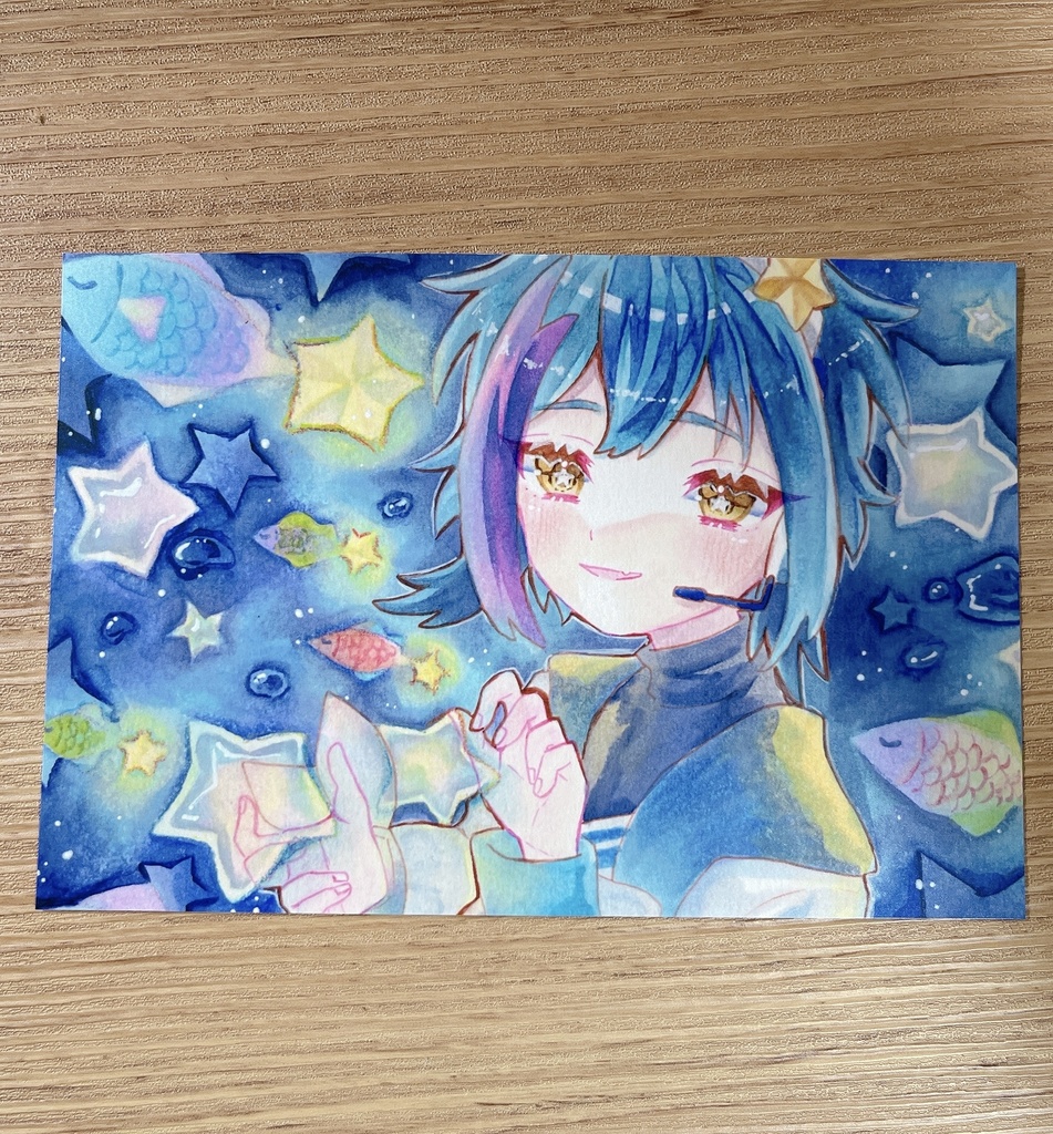 【ポストカード】ステラと夏の流星魚