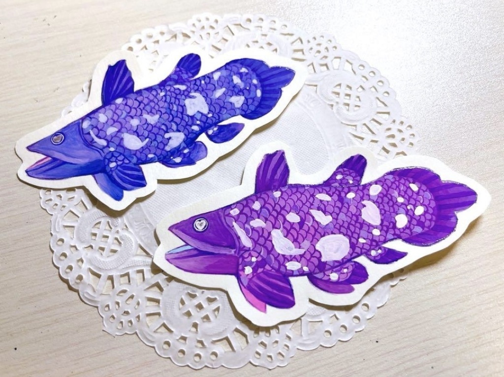 【原画】シーラカンス🐟💙💜