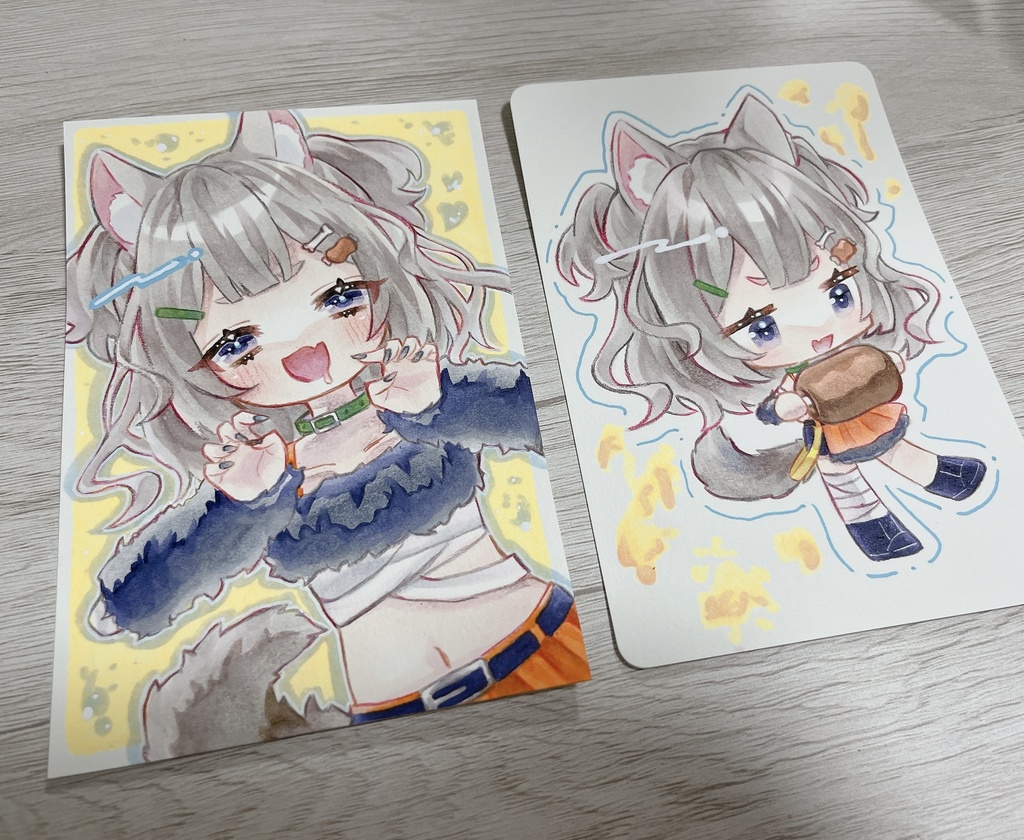 【原画】《ハロウィン原画》🐺🍖ちゃん