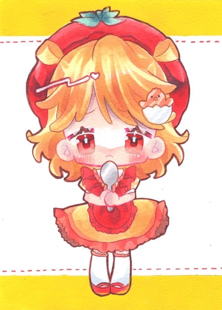【コラボ原画】🍅🥚🐥