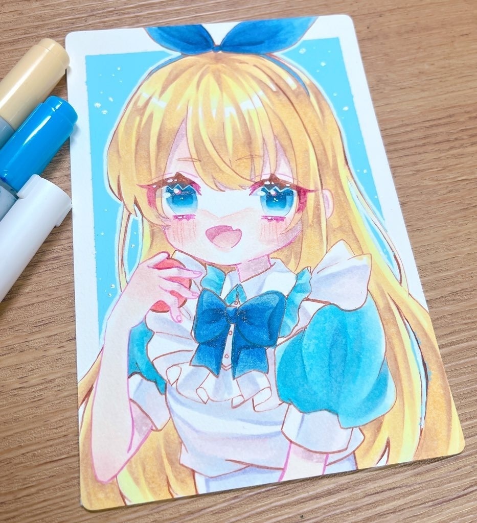 【コラボ原画】前向きアリスちゃん