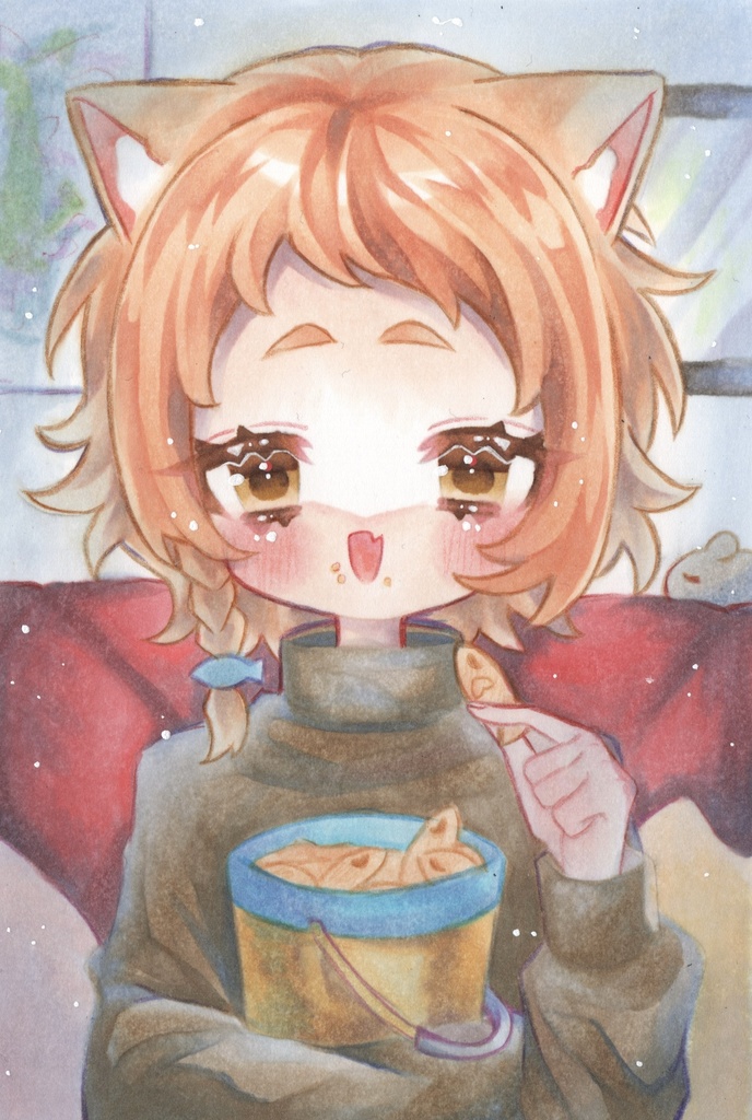 【額有原画】おうちでまったりタイム