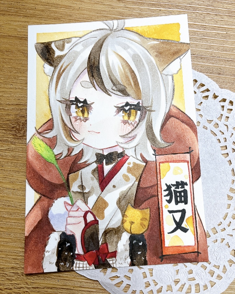 【原画】猫又ちゃん🐈‍⬛