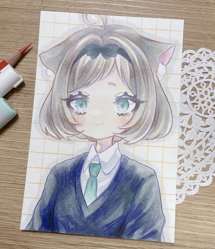 【原画】🎀🖤🐈