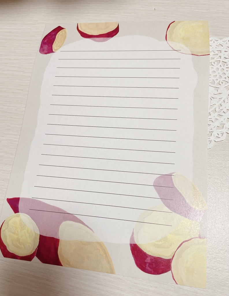 【文具】お芋レターセット🍠