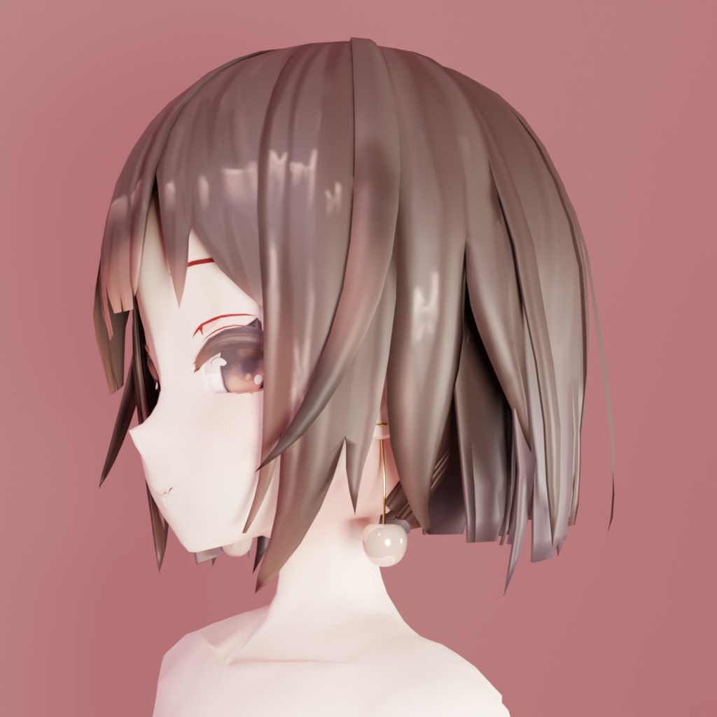 【VRChat用】cherry earings さくらんぼのピアス