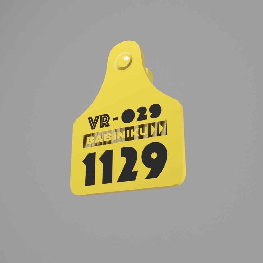 【VRChat用】cow earings バ美肉ピアス