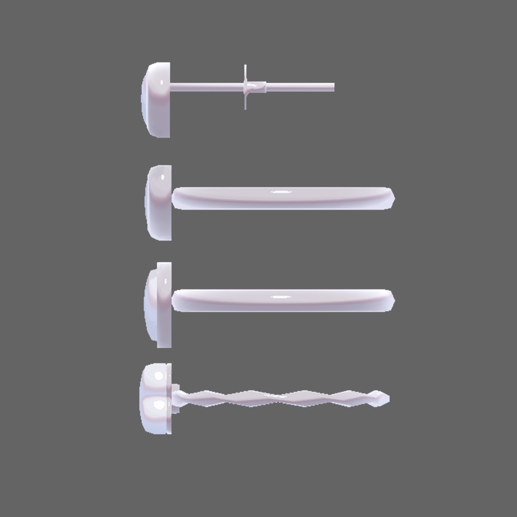 【VRChat用】pure white rings 純白の指輪