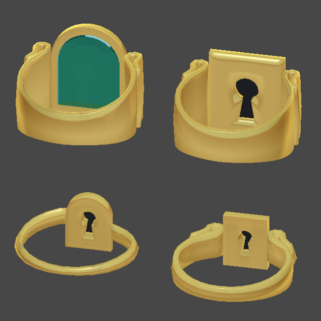 【VRChat用】keyring_鍵穴の指輪