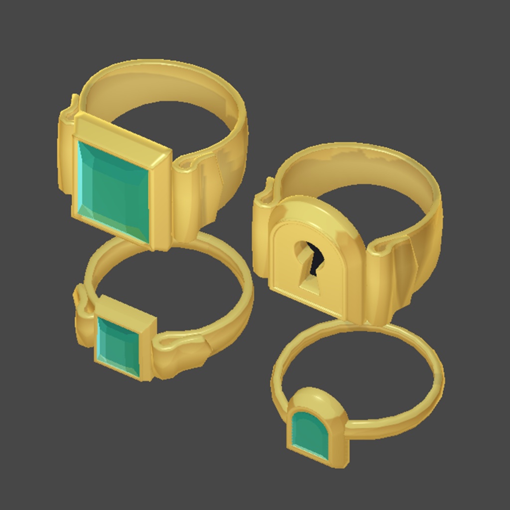 【VRChat用】keyring_鍵穴の指輪