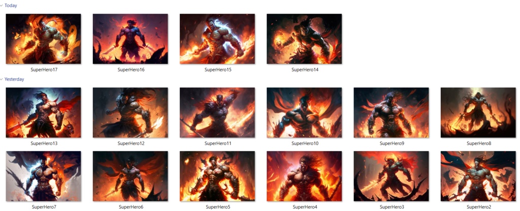 Superhero Showdown: A Collection of 10 Dynamic and Thrilling Illustrations