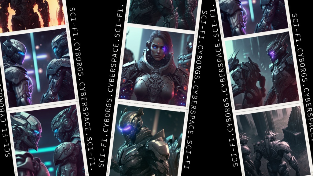 50 Epic Scenes of Futuristic Cyborgs Pack: A Gallery of Power and Progression | Vol 01