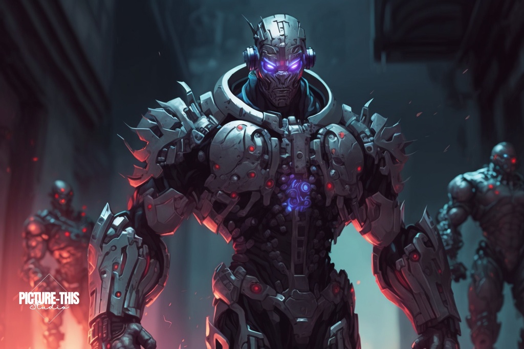 50 Epic Scenes of Futuristic Cyborgs Pack: A Gallery of Power and Progression | Vol 01