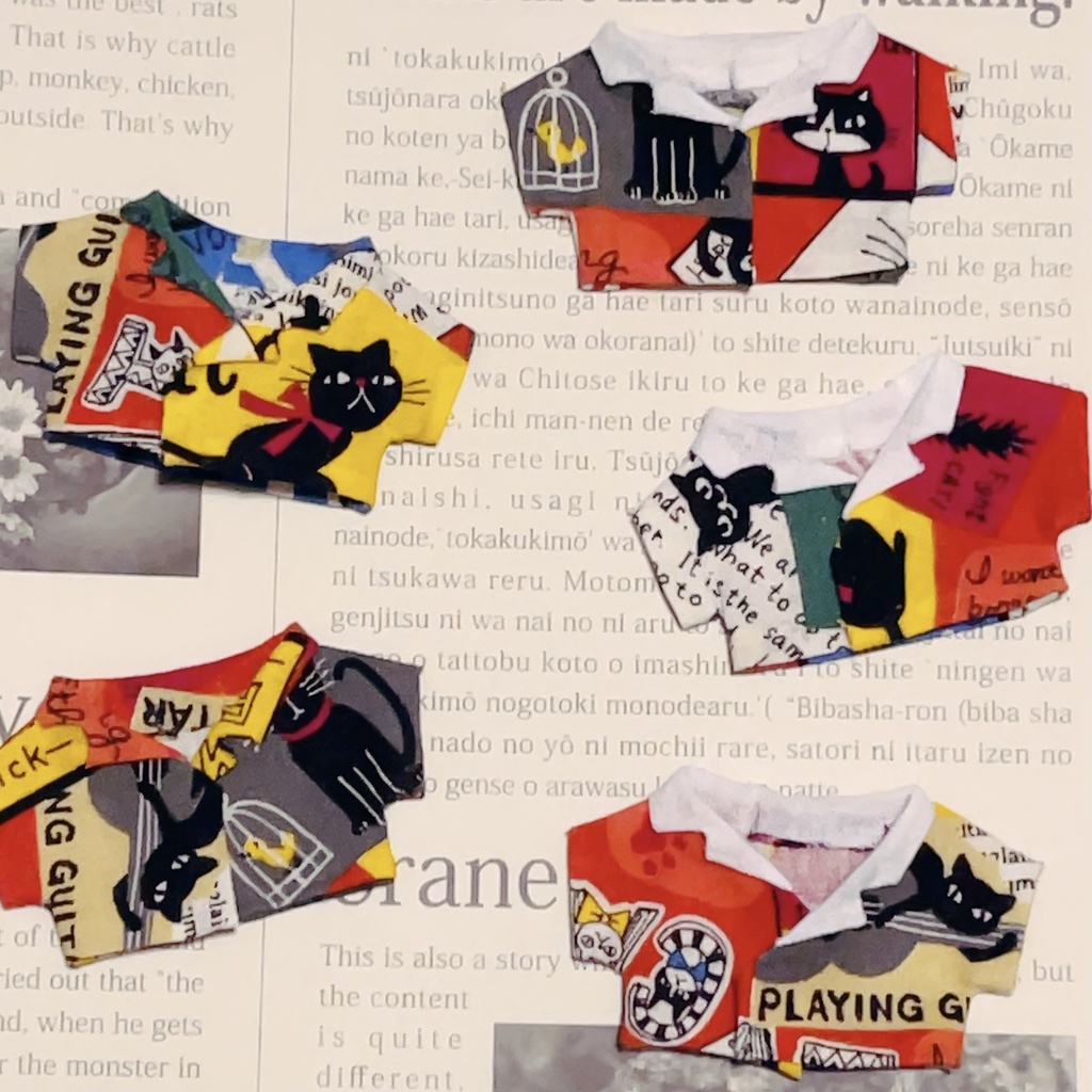 派手②キャット柄シャツ🐈⬛