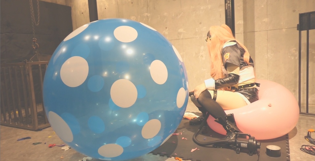 36インチ風船ブロワー割り3連発