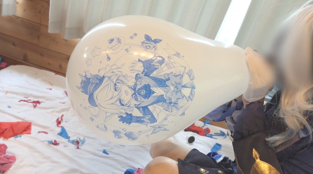 18インチイラスト風船口膨らまし割り