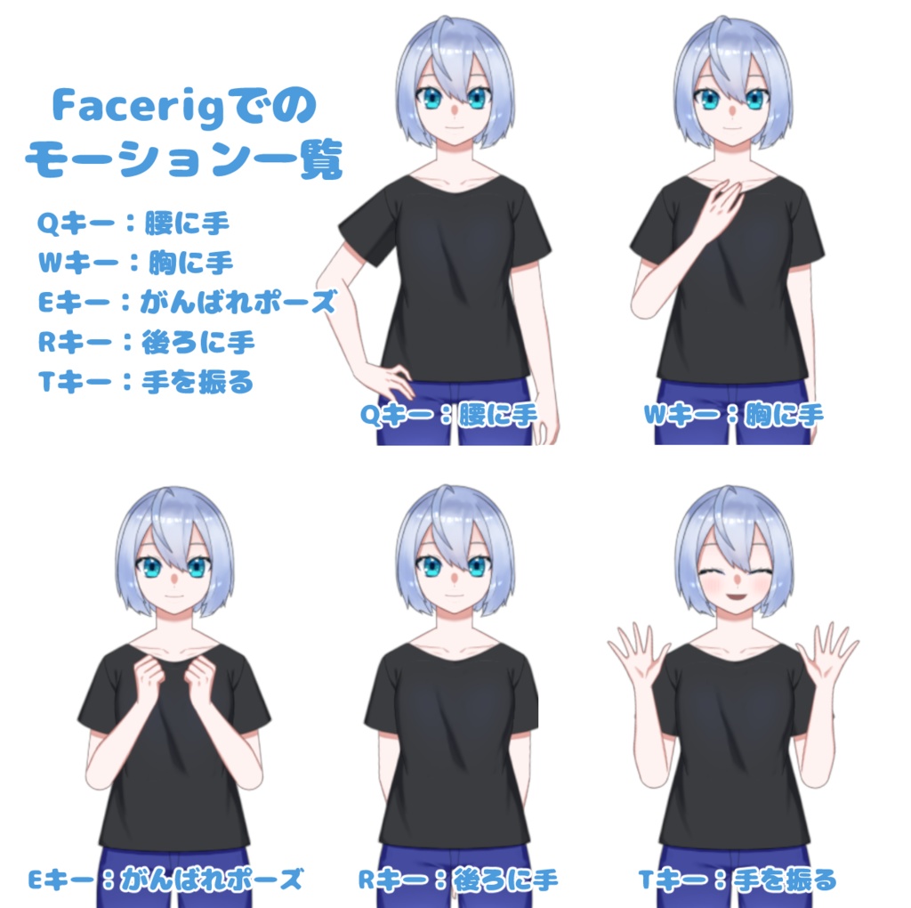 Facerig&nizimaアプリ対応Live2D作成キット