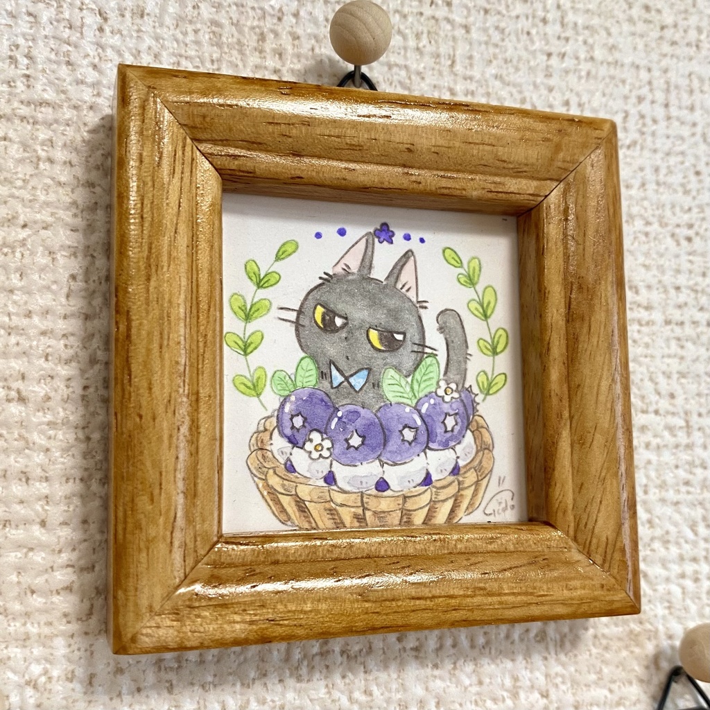 ネコたちのタルト【ミニ原画】