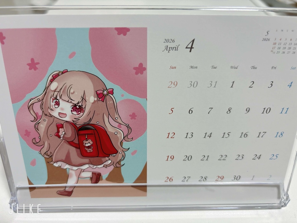 【数量限定】胡桃ぬいオリジナルカレンダー【2026年4月始まり】