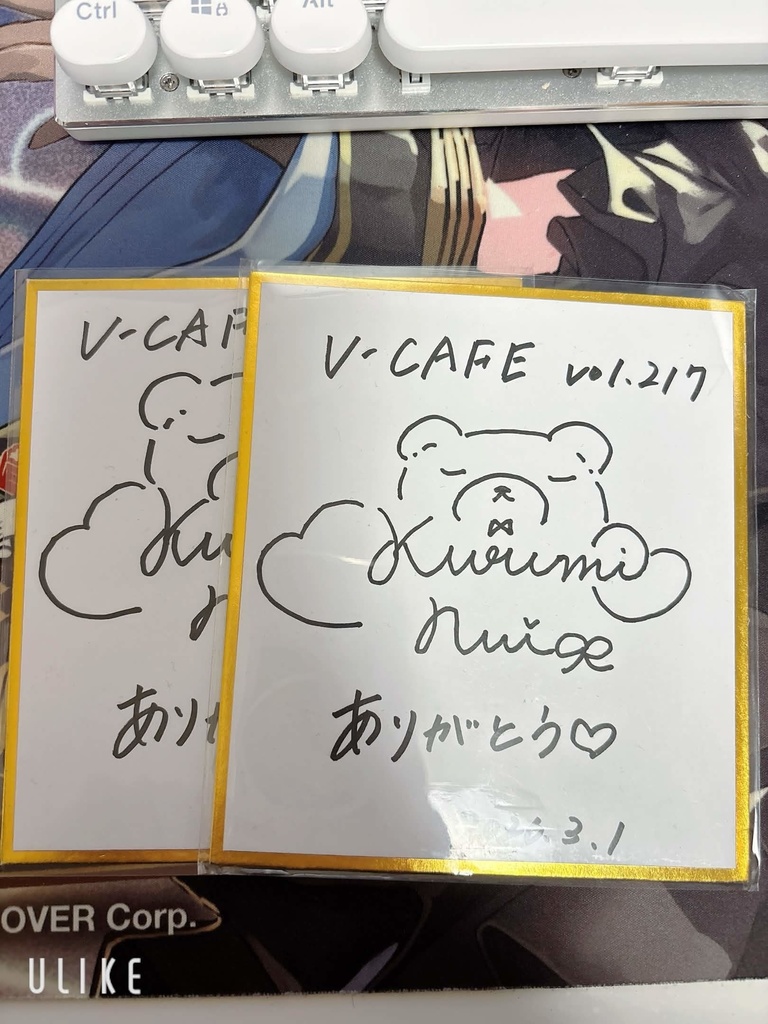 【10枚限定】ぶいかふぇ♪vol.217出演記念🎉ミニサイン色紙