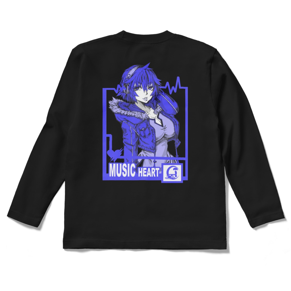 音楽はいいよね❤️ ロンT (背面プリント)