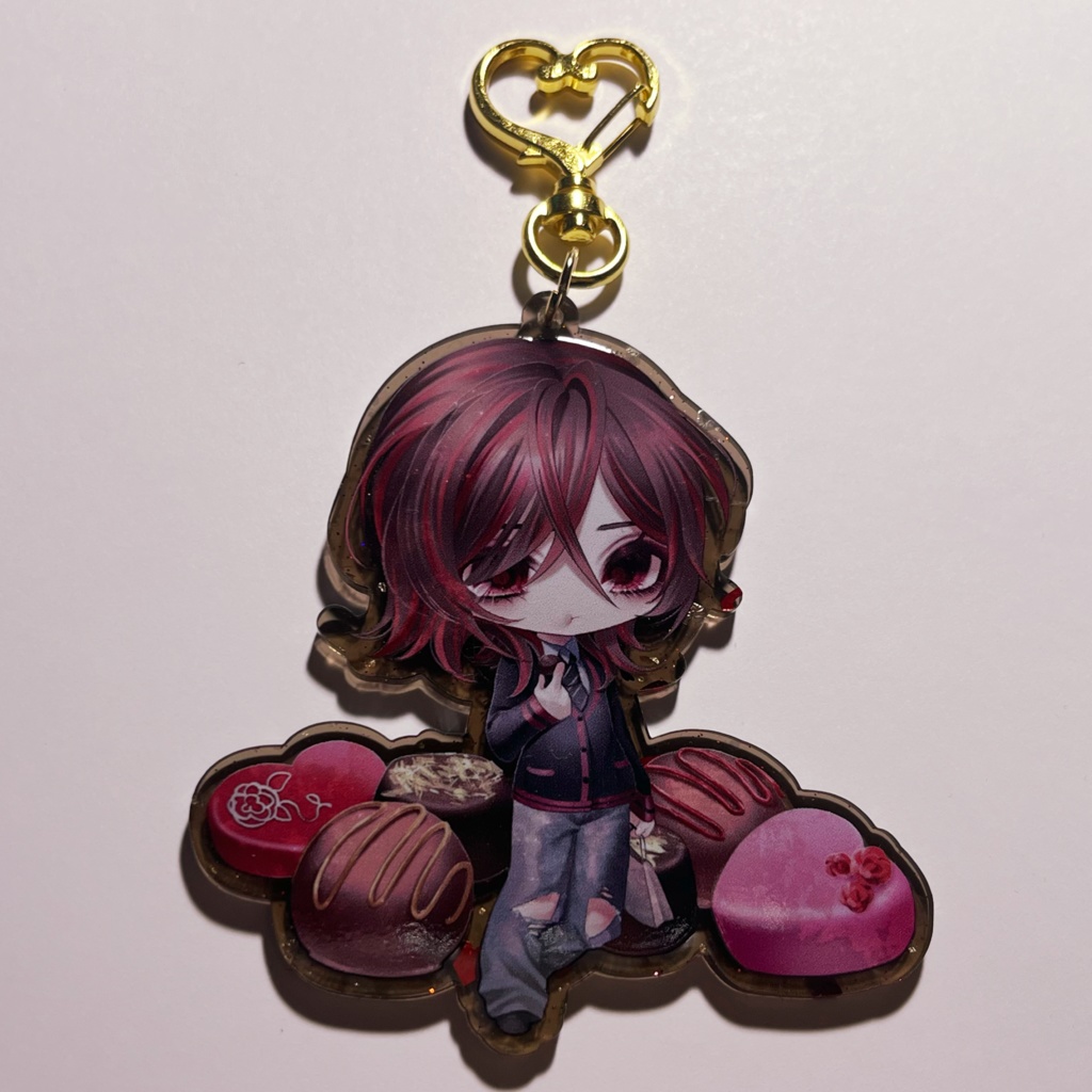 ちびキャラチョコレートアクリルキーホルダー