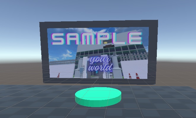 【無料】【オリジナル3Dモデル】『ワープワールドゲートボード』【cluster】